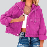 Kurze Vintage Jeansjacke für Damen